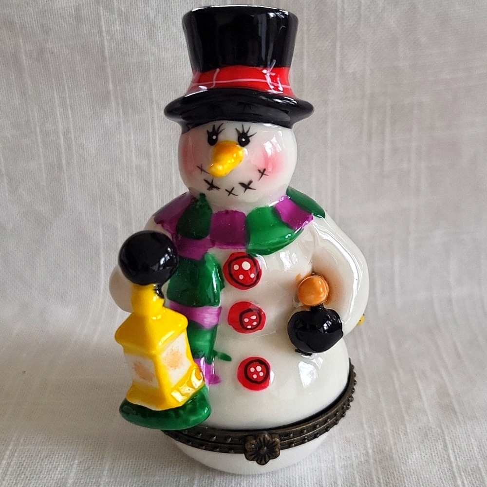 Snowman Trinket Box